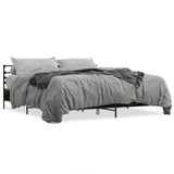 Bed Frame without Mattress Smoked Oak 180x200 cm Super King 3280059