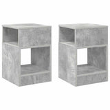 End Table 2 pcs Concrete Grey 30.5 x 30 x 45 cm Engineered Wood 890903
