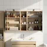 Bathroom Cabinet Set 3 pcs 100 x 10.5 x 60.5 cm Engineered wood 3403706