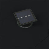 Wall-mounted Garden Parasol with LEDs 300 cm Black 312528