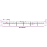 Garden Fence Steel Tough Modern 277643