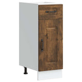 Kitchen Base Cabinet Kalmar Smoked Oak Engineered Wood 853462