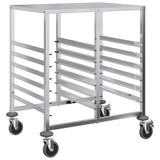 Tray Trolley with 12 GN Containers 75x55x87 cm Stainless Steel 4108074
