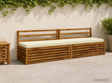 2-Piece Bench Cushions SOEST 2 pcs 100% Polyester Cream 950101