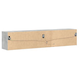 TV Wall Cabinet with LED Concrete Grey 180x31x38 cm 3307950