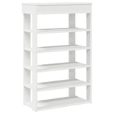Shoe Rack White 60x30x98 cm Engineered Wood 859923