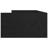 Bed Frame with Drawer Black Oak 90 x 190 cm Solid Pine Wood 3403209