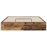 Ottoman Bed Frame Old Wood 203 x 120 x 25 cm Engineered Wood 3409243