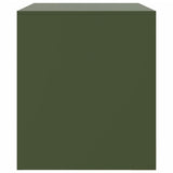 TV Cabinet Olive Green 67x39x44 cm Steel 841699