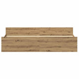 Bed Frame Artisan Oak 203 x 203 x 50 cm Engineered Wood 3329304