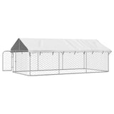 Outdoor Dog Kennel with Roof 400x200x150 cm 171499