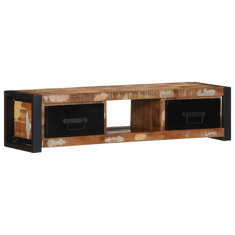 ZNTS TV Cabinet 100x30x25 cm Solid Wood Reclaimed 4013598