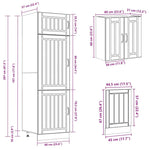 ZNTS 8 Piece Kitchen Cabinet Set Kalmar High Gloss White Engineered Wood 3314803