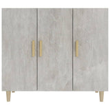 Sideboard Concrete Grey 90x34x80 cm Engineered Wood 812496