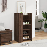 Shoe Cabinet Brown Oak 52x37.5x100 cm Engineered Wood 848450