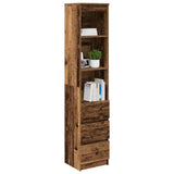 Highboard Old Wood 37.5x35x180 cm Engineered Wood 861668