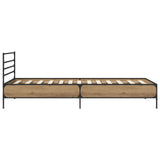 Bed Frame Artisian Oak 80 x 200 cm Engineered Wood 8009118