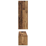 TV Cabinet Set Wall-mounted 5 pcs Old Wood Engineered Wood 3393450