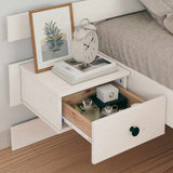 Bed Frame with Headboard White 75 x 190 cm Solid Pine Wood 872720