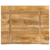 Table Top 100x80x3.8 cm Live Edge Solid Wood Rough Mango 370412