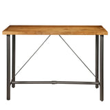 ZNTS Bar Table Solid Reclaimed Teak 150x70x106 cm 245805