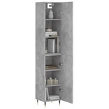 Highboard Concrete Grey 34.5x34x180 cm Engineered Wood 3198773