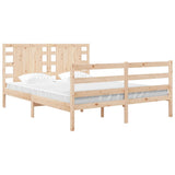 Bed Frame without Mattress 135x190 cm Double Solid Wood Pine 3104258