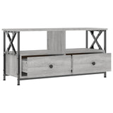 TV Cabinet Grey Sonoma 90x33x45 cm Engineered Wood&Iron 831796