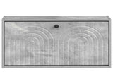 Wall-Mounted Shoe Cabinet ALKMAAR 71 x 17 x 43 cm Concrete Grey 896188