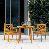 ZNTS 3 Piece Garden Dining Set Solid Wood Acacia 3057997