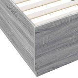 Bed Frame without Mattress Grey Sonoma 100x200 cm 3209721