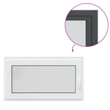 Basement Window RISOR 110 x 70 cm PVC and Glass Anthracite 42047301