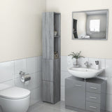 Bathroom Cabinet Grey Sonoma 25x26.5x170 cm Engineered Wood 815961