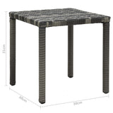 Sun Loungers with Table Poly Rattan Anthracite 47750