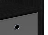Sideboard with Drawer Black Oak 88.5 x 27.5 x 63.5 cm 8000509