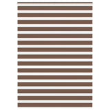 Zebra Blind Brown 165x230 cm Fabric Width 160.9 cm Polyester 4014404