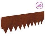 Lawn Edging 10 pcs metal 8008320