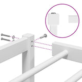 Metal Bed Frame without Mattress White 135x190cm 373672