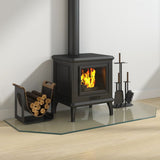 Fireplace Glass Plate Hexagon 120x50 cm 324143