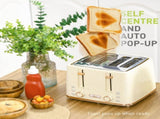 Kettle and Toaster Set, 1.7L 3000W Fast Boil Jug Kettle with Auto Shut Off, 4 Slice Toaster with 7 T3398P342262