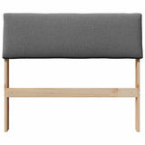 Upholstered Headboard Dark Grey 90 cm Solid Pine Wood 879140