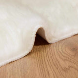 Faux Sheepskin Rug TAFALLA White 160 x 160 cm Polyester 42021466