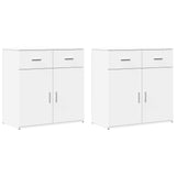 Sideboards 2 pcs White 79x38x80 cm Engineered Wood 3276616