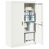 Storage Cabinet White 90 x 40 x 140 cm Steel 3406165