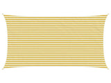 Sunshade Sail Yellow and White 3 x 6 m HDPE 42032832