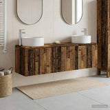 Bathroom Cabinet Set 3 pcs Old Wood 49.5 x 44.5 x 65.5 cm 3405735