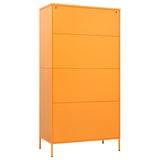 Wardrobe Mustard Yellow 90x50x180 cm Steel 336245