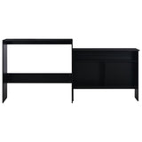 Bar Table with 2 Table Tops Black 130x40x120 cm 280218
