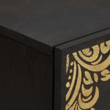 Sideboard Black 60 x 33 x 75 cm Solid Mango Wood 4018811