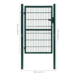 2D Fence Gate Green 106 x 230 cm 141752